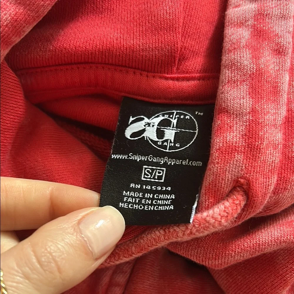 Glee Red Tie-Dye Hooded Sweatshirt and sweatpants - Picture 4 of 7